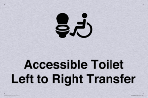 Accessible Toilet with Left to Right Transfer